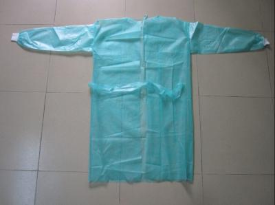 PE coated operating gown (knitted cuff)